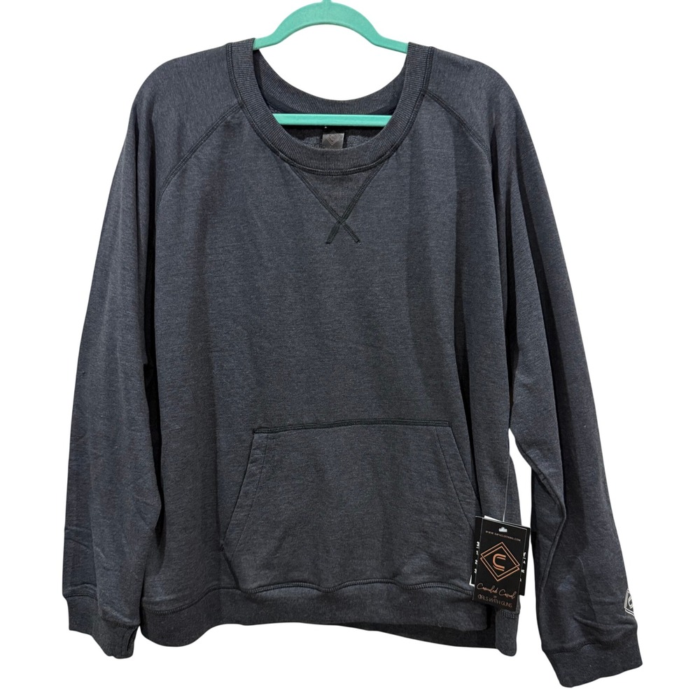 Girls With Guns Concealed Casual Grey Specialty Dyed Tomboy Cowl Neck Hoodie XXL